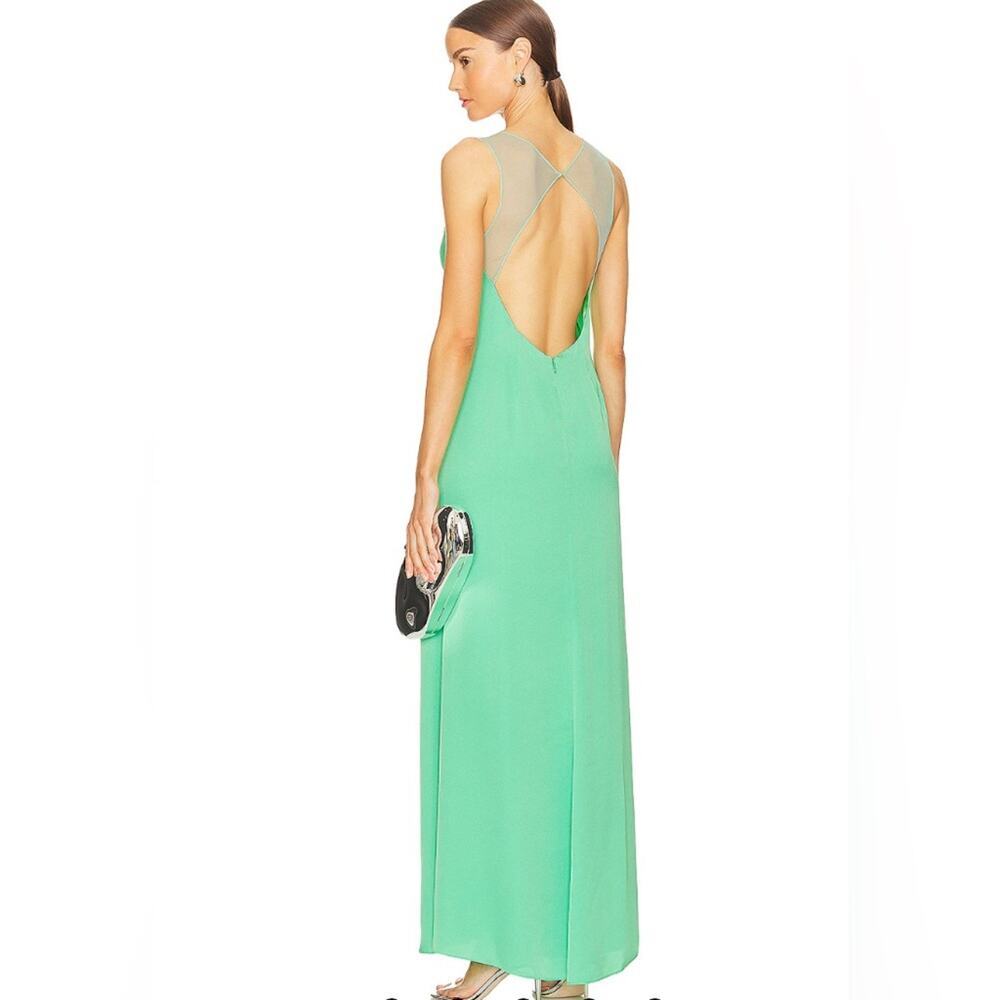 BCBGMAXAZRIA Sleeveless Cut Out Gown